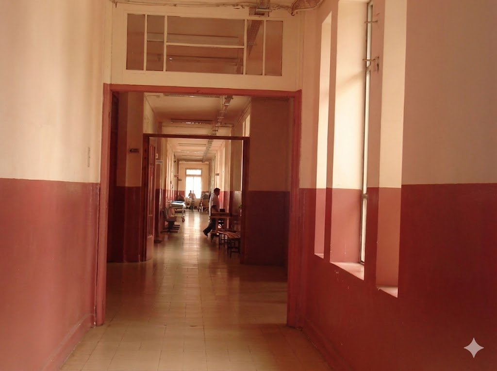 Pasillo interior antiguo Hospital